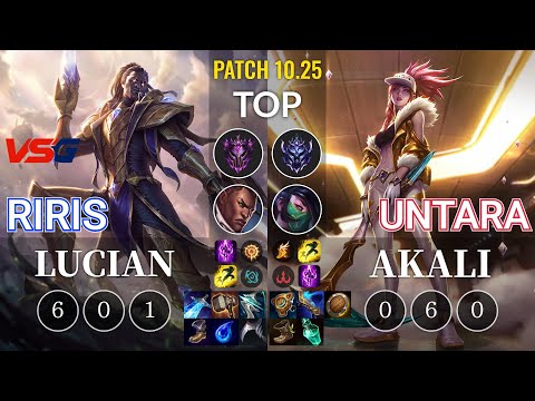 VSG Riris Lucian vs Untara Akali Top - KR Patch 10.25