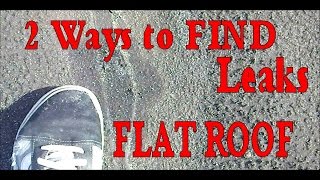 Flat Roofing - 2 Ways to Find Leaks in Modified Bitumen Rolled Roofing
