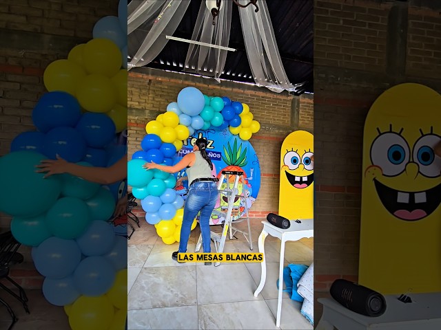 Vídeo relacionado con BeenSmile, BANDERIN Spongebob, Decoración Cumpleaños Infantil, Artículos de Fiesta, Celebración y Aniversario, 1 Unidades con 9 Banderines, 3 Metros