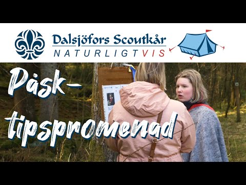 Påsk tipspromenad arrangerad av Dalsjöforsscoutkår
