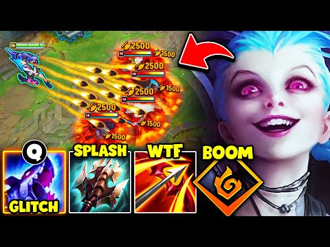 THIS JINX BUILD LOOKS LIKE A LITERAL GLITCH! (ROCKETS EXPLODE 3 TIMES)