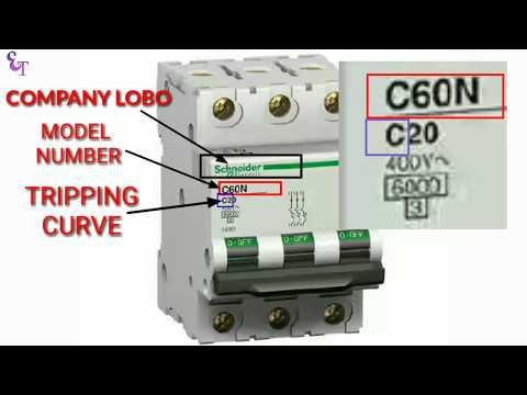 How to Read MCB Nameplate Data Rating Printed on it | MCB rating | Curve  by Electrical technician Video