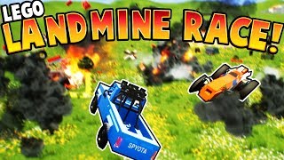AMAZING LEGO LAND MINE RACE!! - Brick Rigs Gameplay - CRASHING TOY CARS AND LEGOS FOR KIDS!