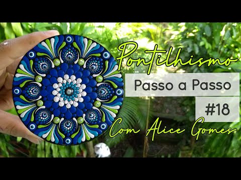 Aula de Pontilhismo Nível Fácil - Técnicas de Pontilhismo ♡ Olho Grego