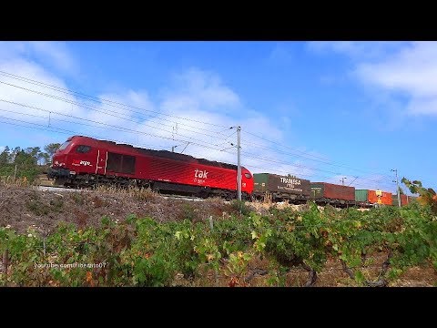 Comboio siderúrgico Takargo na Linha do Norte