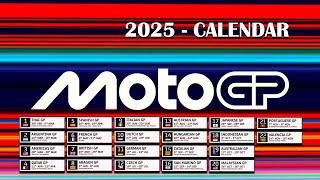 Motogp 2025 Calendar - Grand Prix Circuits || GP Dates And Locations