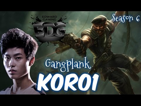 EDG Koro1 GANGPLANK Top vs Graves - Patch 6.4 KR | League of Legends