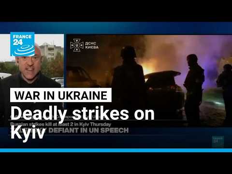 'Particularly heavy night' of Russian strikes on Kyiv