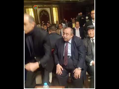 جمال مبارك في عزاء اللواء أبو الوفا رشوان السكرتير الخاص لحسني مبارك