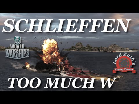 Too Much W - Schlieffen Tier 10 German Battleship Trap South Spawn World of Warships