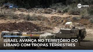 Exército de Israel avança por terra no Líbano | #JornaldoSBTNews