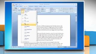 How to change paper size in Microsoft® Word 2007