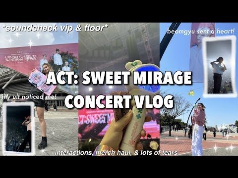 my ults noticed me 😭 TXT ACT: SWEET MIRAGE IN SEOUL VLOG (concert vlog, merch haul & experience!)