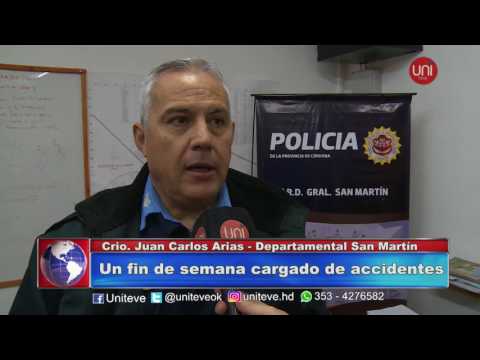 Los accidentes del fin de semana