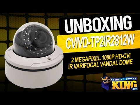 Unboxing - 2 Megapixel 1080p HD-CVI IR Varifocal Vandal Dome - CVIVD-TP2IR2812W