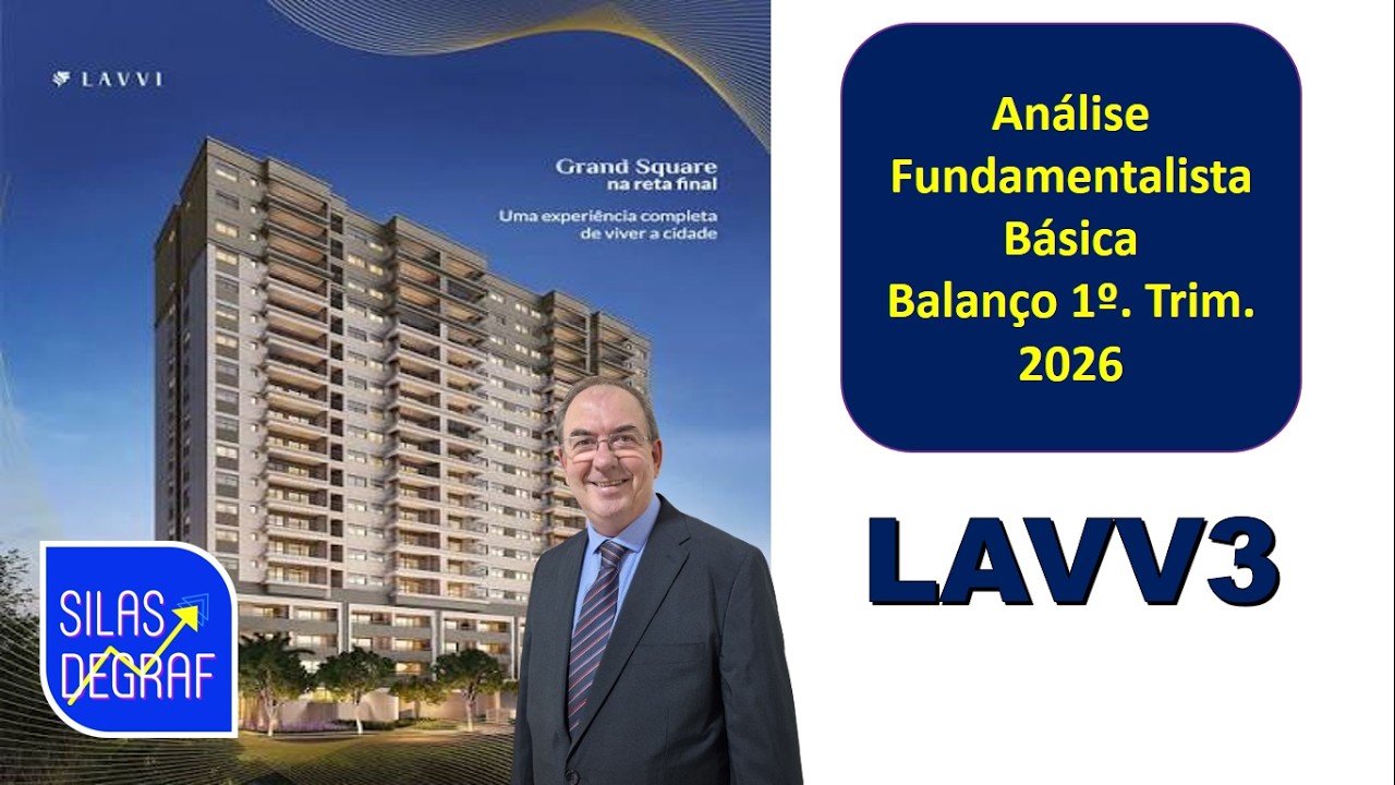 LAVV3 - LAVVI EMPREEND. IMOBIL. S/A. ANÁLISE FUNDAMENTALISTA BÁSICA. PROF. SILAS DEGRAF.1o. TRIM. 26