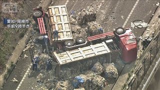 [閒聊] 日本卡車翻覆導致砂石泥土四散,讓新東名高速中斷8小時