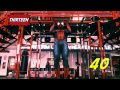 Spideman tests his strength with pull-ups