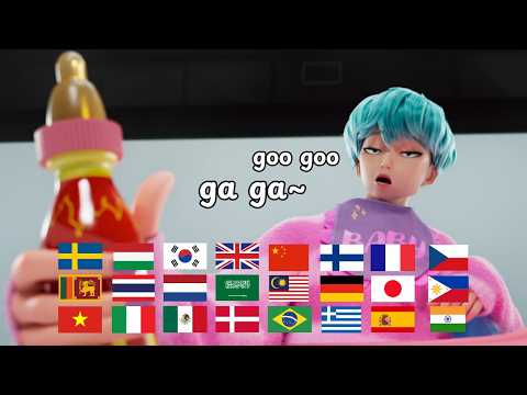 Baby Saja's Goo Goo Gaga in 24 languages | KPOP DEMON HUNTERS
