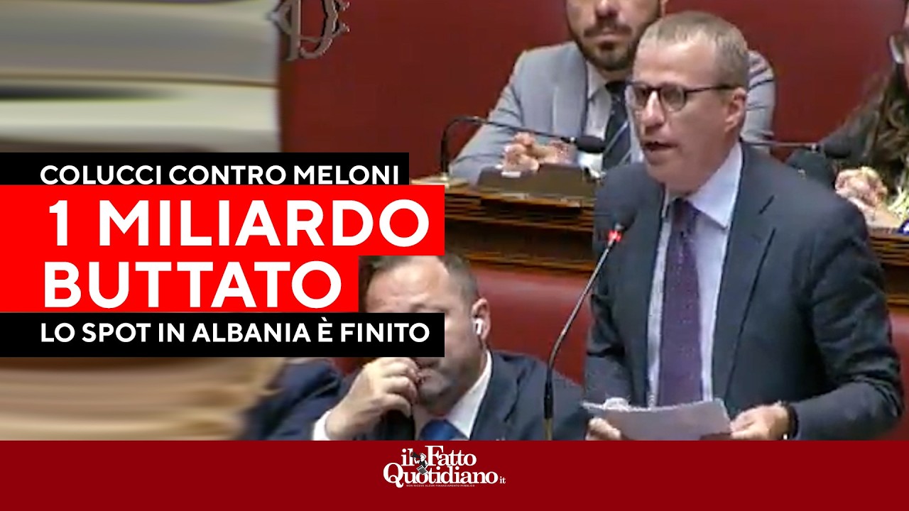 1 miliardo per uno spot!" Colucci (M5S) asfalta Meloni sui centri Albania