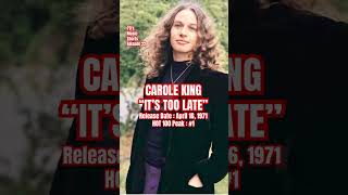 Carole King “It’s Too Late” #70s #music #shorts (Episode 22)