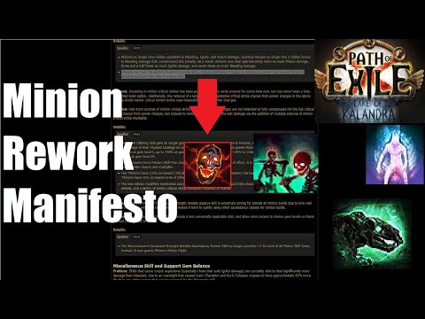 Path of Exile 3.19 HUGE Minion Rework in Manifesto for 3.19 Lake of Kalandra League - 1068