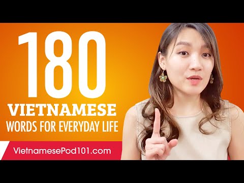 180 Vietnamese Words for Everyday Life - Basic Vocabulary #9