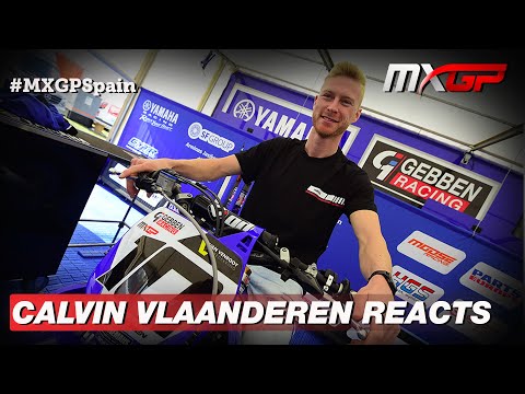 Calvin Vlaanderen reacts to his first MXGP win | MXGP of Spain 2022 #MXGP #Motocross