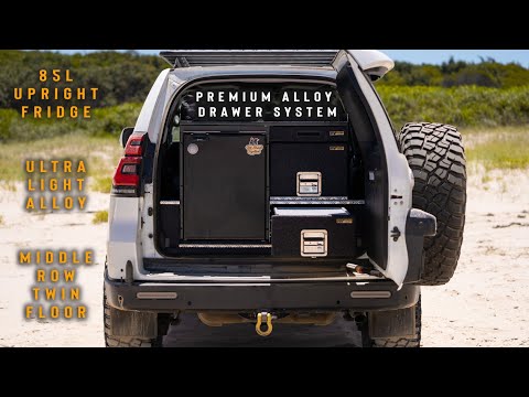Ultimate DRAWER SYSTEM + Twin Floor in my WAGON - RV Storage Premium ALLOY - Toyota Prado 150