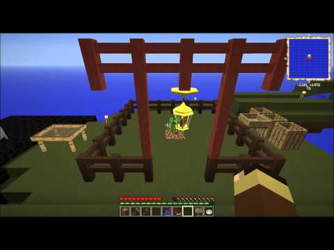 Lets Play Minecraft! FTB Agrarian Skies! Part 4 Digging & Cooking!!!