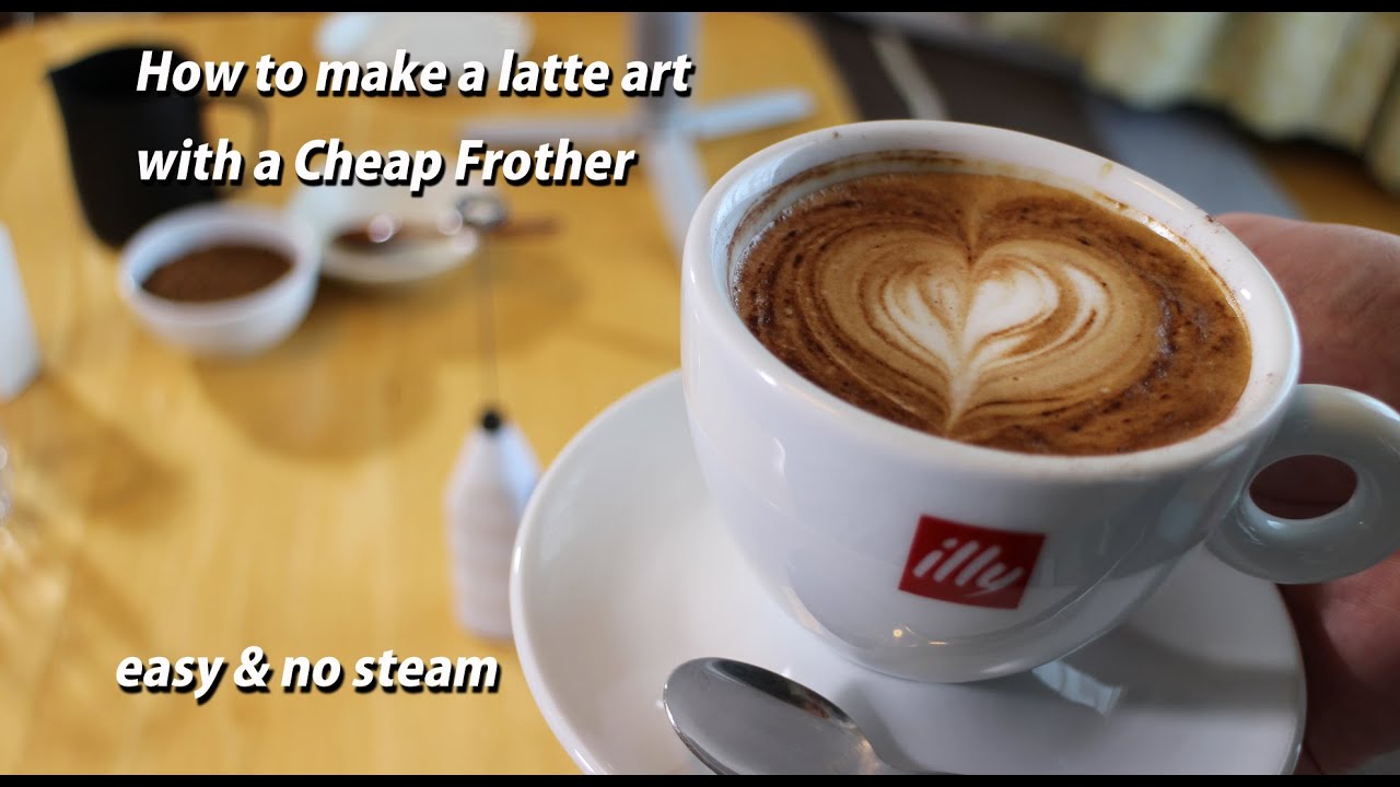 How to make a latte art with a Cheap Milk Frother