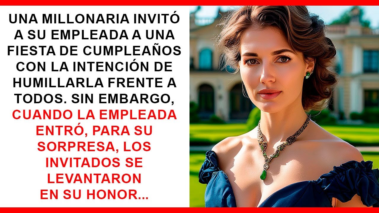 Una millonaria invitó a su empleada a humillarla, pero los invitados la honraron al verla llegar.