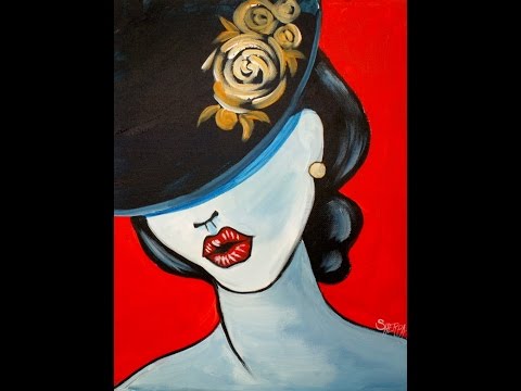 Pop Art Girl With A Hat Fashion Acrylic Painting Tutorial For Beginners -  The Art Sherpa Community | The Art Sherpa