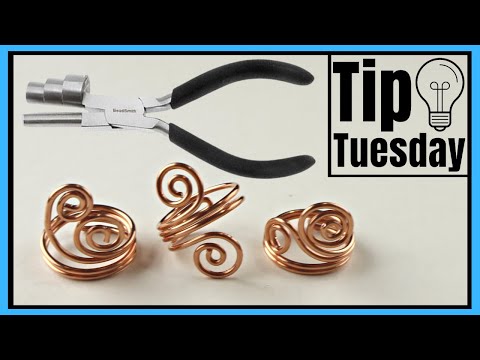 Adjustable Copper Rings // Beadsmith Multi-step Looping Pliers DIY Tutorial