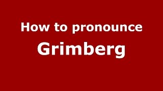 How to pronounce Grimberg