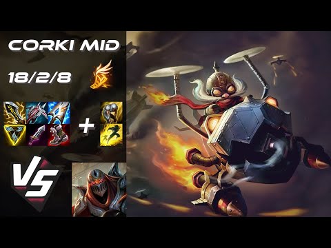 MID Corki vs Zed - EU Grandmaster Patch 14.13