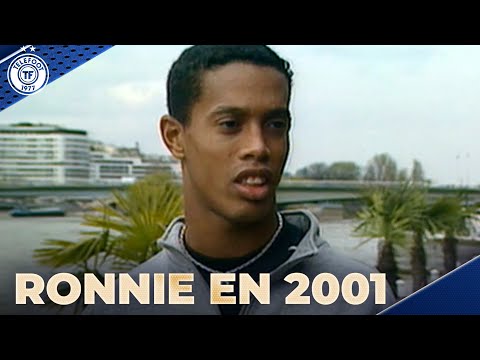 Archive Téléfoot : Ronaldinho, sa première interview lors de son arrivée au PSG en 2001
