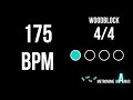 Metronome 175 BPM 4/4 - Woodblock