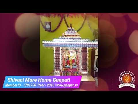 Shivani More Home Ganpati Decoration Video