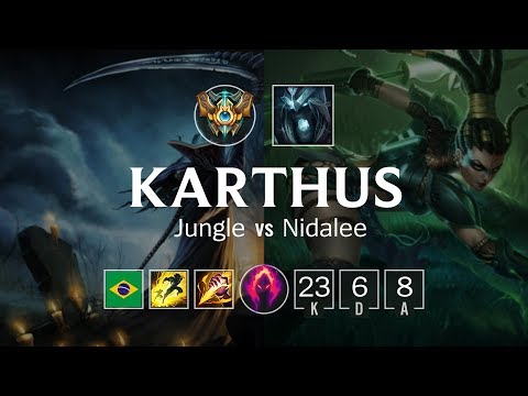 Karthus Jungle vs Nidalee - BR Challenger Patch 8.24