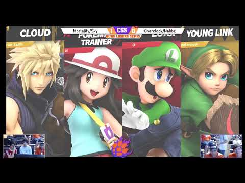 CSS 22 Doubles - LS - Mortality & Sky (Cloud/Young Link) vs. Overclock & Nabbz (Luigi/PT) - SSBU