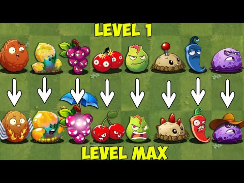 Bud'uh & All BOOM Plants Level 1 vs Max Level - Who Will Win? - PvZ 2 Battlez v10.9.1