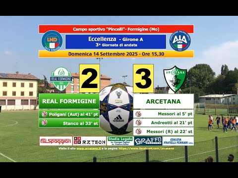 Real Formigine - Arcetana 2-3