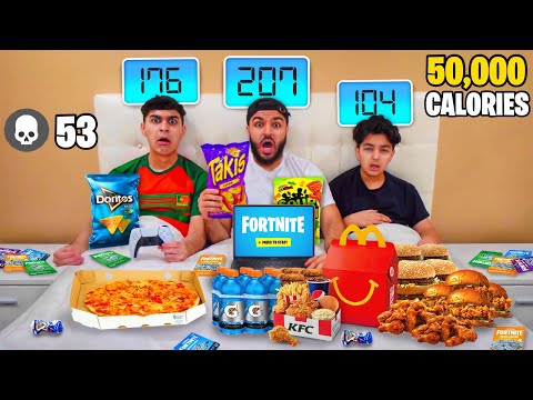 Who Can Gain The Most Weight While Playing Fortnite Wins V-Bucks!