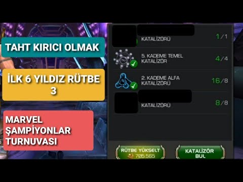 MCOC - TAHT KIRICI OLMAK - İLK 6 YILDIZ RÜTBE 3 HERO