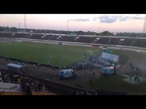 Torcida do Operário MS comemorando o título estadual sul matogrossense 2018