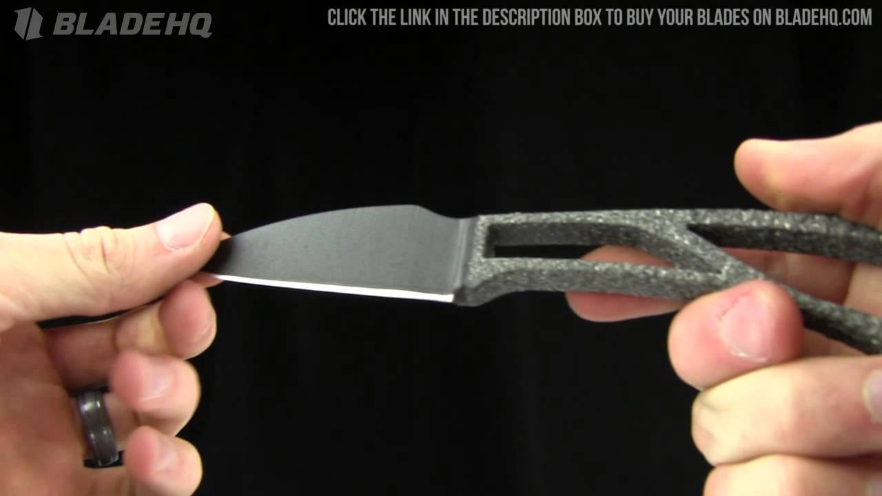 Winkler Knives Belt Knife Fixed Blade Black Canvas Laminate (4.75" Caswell)