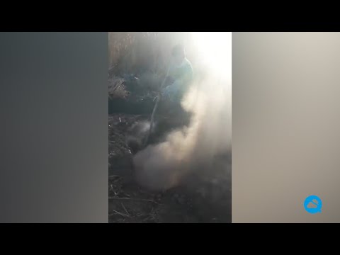 Mysterious underground fire in Guaymallén, Argentina