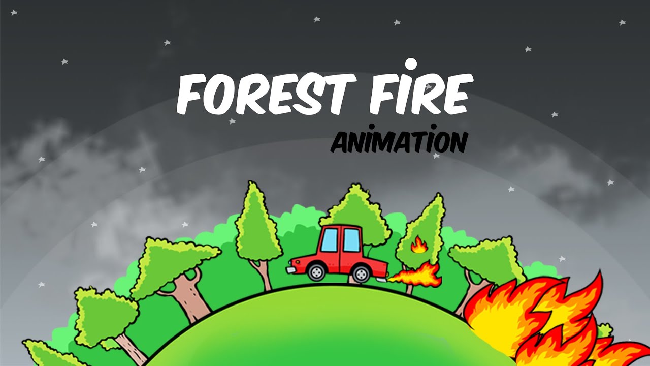 Forest fire - Animation