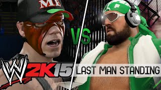 WWE 2K15 - JOHN KANE vs JORTS SHOW! (Last Man Standing)
